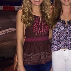 Free People peplum tank top